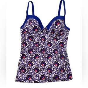 Boden Floral Print Swim Top